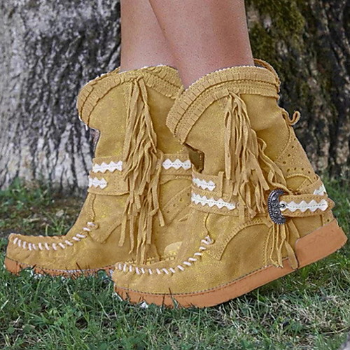 Women's Boots Comfort Shoes Flat Heel Round Toe PU Booties / Ankle Boots Fall & Winter Brown / Yellow / Green
Women's Boots Comfort Shoes Flat Heel Round Toe PU Booties / Ankle Boots Fall & Winter Brown / Yellow / Green