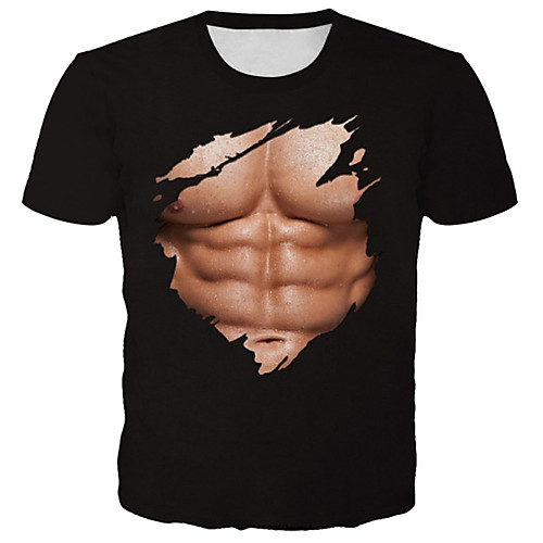 Men's Daily Club Basic / Exaggerated T-shirt - Color Block / 3D / Graphic Print Black
Men's Daily Club Basic / Exaggerated T-shirt - Color Block / 3D / Graphic Print Black