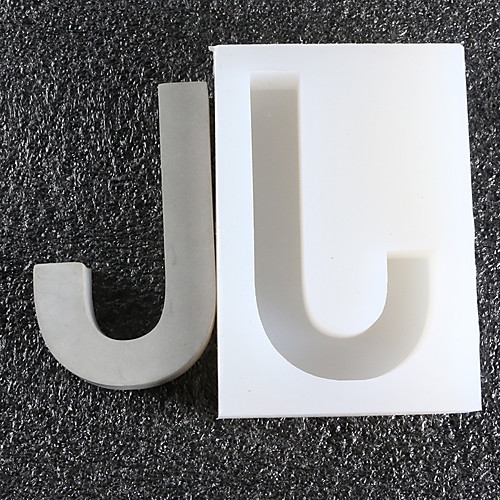 Creative Cement Capital Letter J Wall Decoration Fair Faced