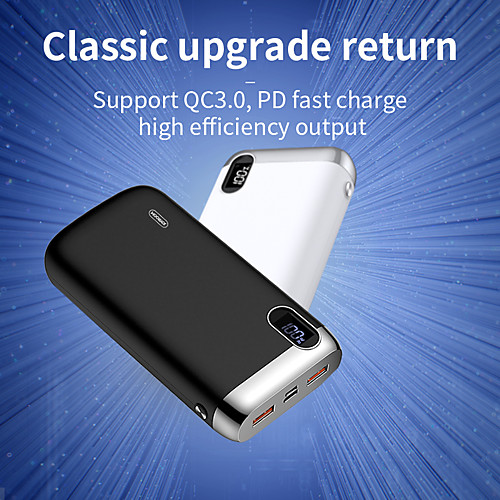 20000 mAh For Power Bank External Battery 9-2 V For 9 A For Battery Charger QC 3.0 LED
20000 mAh For Power Bank External Battery 9-2 V For 9 A For Battery Charger QC 3.0 LED