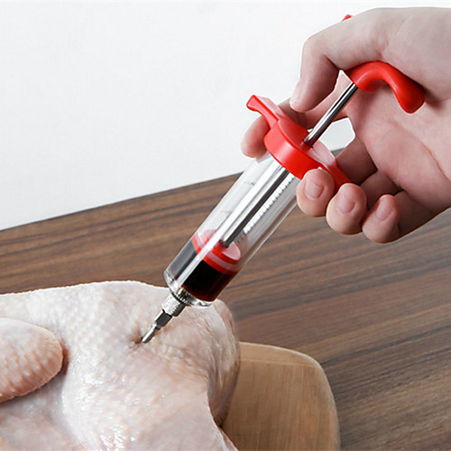 Stainless Steel Plastic Injector Baking Tool Kitchen Utensils Tools Meat Turkey 1pc
Stainless Steel Plastic Injector Baking Tool Kitchen Utensils Tools Meat Turkey 1pc
