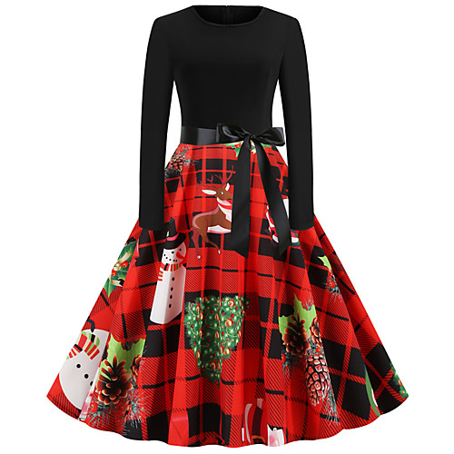 Women's Christmas Party Daily Wear Basic A Line Dress - Solid Colored Red S M L XL
Women's Christmas Party Daily Wear Basic A Line Dress - Solid Colored Red S M L XL