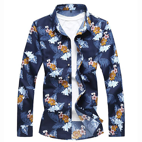 Men's Going out Club Street chic / Elegant Shirt - Geometric / Color Block Print Navy Blue
Men's Going out Club Street chic / Elegant Shirt - Geometric / Color Block Print Navy Blue