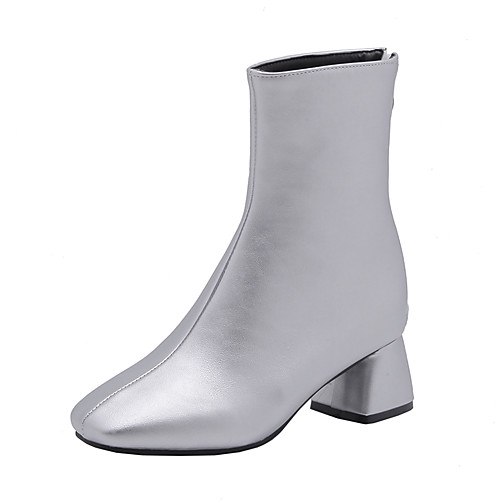 Women's Boots Chunky Heel Square Toe PU Booties / Ankle Boots Business / British Fall & Winter Black / Red / Silver / Party & Evening
Women's Boots Chunky Heel Square Toe PU Booties / Ankle Boots Business / British Fall & Winter Black / Red / Silver / Party & Evening