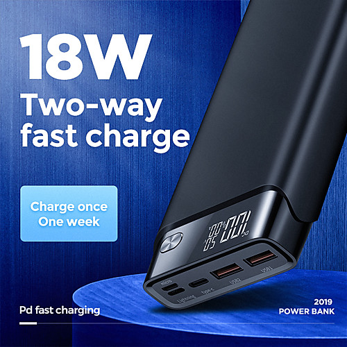 3000 mAh For Power Bank External Battery 9 V For 9 A For Battery Charger QC 3.0 LCD
3000 mAh For Power Bank External Battery 9 V For 9 A For Battery Charger QC 3.0 LCD