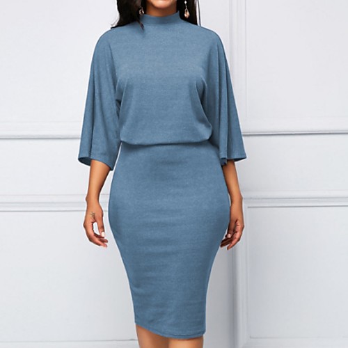 Women's Elegant Shift Dress - Solid Colored Light Blue Purple Green S M L XL
Women's Elegant Shift Dress - Solid Colored Light Blue Purple Green S M L XL