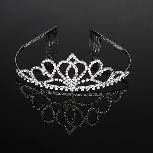 Cubic Zirconia / Rhinestone / Alloy Tiaras / Headbands / Headdress with Rhinestone / Crystal / Crystals / Rhinestones 1 Piece Wedding / Birthday Headpiece
Cubic Zirconia / Rhinestone / Alloy Tiaras / Headbands / Headdress with Rhinestone / Crystal / Crystals / Rhinestones 1 Piece Wedding / Birthday Headpiece