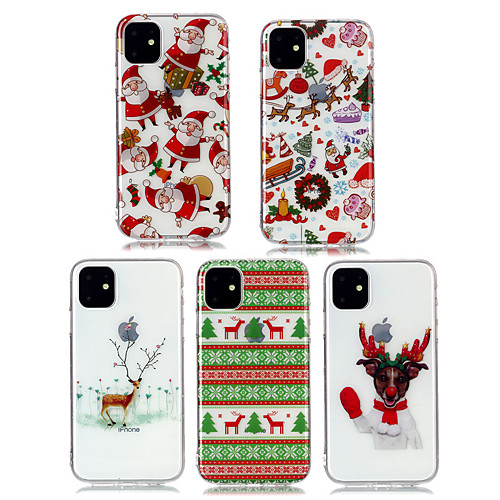 Case For Apple iPhone 11 / iPhone 11 Pro / iPhone 11 Pro Max Dustproof / IMD / Ultra-thin Back Cover Transparent / Cartoon / Christmas TPU
Case For Apple iPhone 11 / iPhone 11 Pro / iPhone 11 Pro Max Dustproof / IMD / Ultra-thin Back Cover Transparent / Cartoon / Christmas TPU