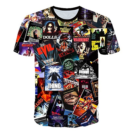 Men's Going out Club Street chic / Punk & Gothic T-shirt - Color Block / 3D / Cartoon Print Rainbow
Men's Going out Club Street chic / Punk & Gothic T-shirt - Color Block / 3D / Cartoon Print Rainbow