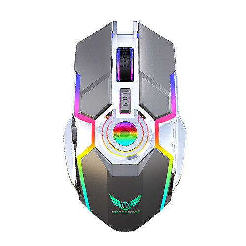 ZERODATE ZER-T30 Wireless 2.4G Optical Gaming Mouse / Rechargeable Mouse RGB Light 2400 dpi 3 Adjustable DPI Levels 7 pcs Keys
ZERODATE ZER-T30 Wireless 2.4G Optical Gaming Mouse / Rechargeable Mouse RGB Light 2400 dpi 3 Adjustable DPI Levels 7 pcs Keys