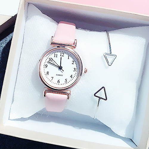 Women's Quartz Watches New Arrival Minimalist Black White Pink PU Leather Chinese Quartz Black White / Black White Chronograph Cute Creative 2pcs Analog One Year Battery Life
Women's Quartz Watches New Arrival Minimalist Black White Pink PU Leather Chinese Quartz Black White / Black White Chronograph Cute Creative 2pcs Analog One Year Battery Life