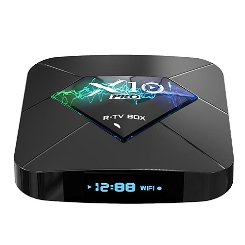 X10 PRO Android 90 Smart TV BOX Amlogic S905X2 Quad Core 4GB RAM 32GB ROM BT4.0 24G /5G Dual WIFI USB3.0 3D 4K HDR Set Top Box
X10 PRO Android 90 Smart TV BOX Amlogic S905X2 Quad Core 4GB RAM 32GB ROM BT4.0 24G /5G Dual WIFI USB3.0 3D 4K HDR Set Top Box