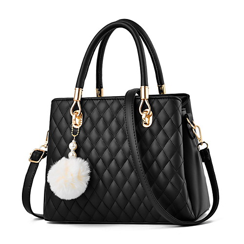 Women's Pom-pom PU Top Handle Bag Solid Color Black / Earth Yellow / Blushing Pink
Women's Pom-pom PU Top Handle Bag Solid Color Black / Earth Yellow / Blushing Pink