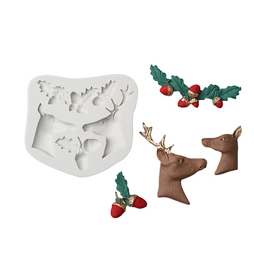 Christmas Elk Reindeer Pinecone Holly Leaves Fondant Cake Silicone Mould Home Baking Appliance
Christmas Elk Reindeer Pinecone Holly Leaves Fondant Cake Silicone Mould Home Baking Appliance