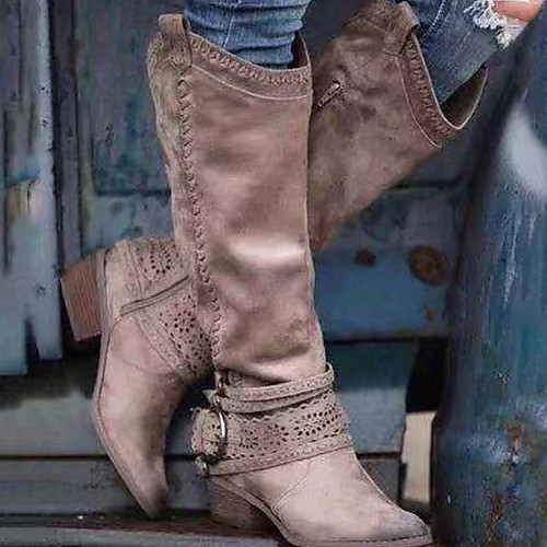 Women's Boots Chunky Heel Pointed Toe Suede Booties / Ankle Boots Winter Light Brown / Gray
Women's Boots Chunky Heel Pointed Toe Suede Booties / Ankle Boots Winter Light Brown / Gray