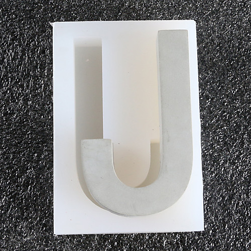 Creative Cement Capital Letter J Wall Decoration Fair Faced