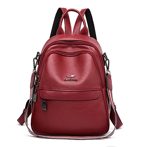 Large Capacity PU Zipper Commuter Backpack Solid Color Daily Black / Blue / Red
Large Capacity PU Zipper Commuter Backpack Solid Color Daily Black / Blue / Red
