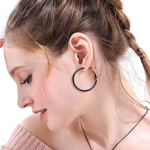 Women's Ear Piercing Drop Earrings Hoop Earrings Geometrical Vertical / Gold bar Stainless Steel Earrings Jewelry Black / Gold / Silver For Christmas Gift Daily Carnival Festival 1 Pair
Women's Ear Piercing Drop Earrings Hoop Earrings Geometrical Vertical / Gold bar Stainless Steel Earrings Jewelry Black / Gold / Silver For Christmas Gift Daily Carnival Festival 1 Pair