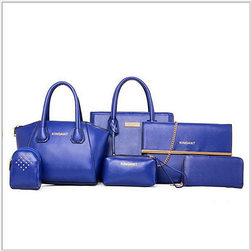 Women's Zipper PU Bag Set 6 Pieces Purse Set Black / Fuchsia / Yellow 
Women's Zipper PU Bag Set 6 Pieces Purse Set Black / Fuchsia / Yellow