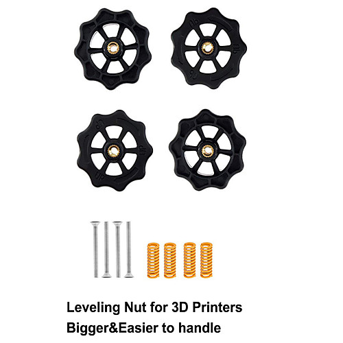 4-piece upgraded large hand-screw leveling nut for Creality CR-10 CR-10S Mini-Ender-3 DIY 3D printer parts3 combination
4-piece upgraded large hand-screw leveling nut for Creality CR-10 CR-10S Mini-Ender-3 DIY 3D printer parts3 combination