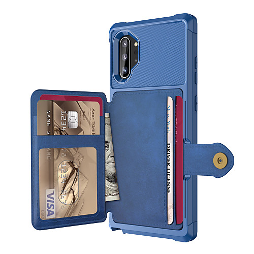 Case For Samsung Galaxy Samsung Note 10 / Galaxy Note 10 Card Holder / Shockproof Back Cover Solid Colored PU Leather / PC
Case For Samsung Galaxy Samsung Note 10 / Galaxy Note 10 Card Holder / Shockproof Back Cover Solid Colored PU Leather / PC