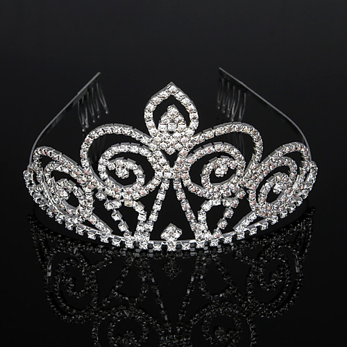 Cubic Zirconia / Rhinestone / Alloy Tiaras / Headbands / Headdress with Rhinestone / Crystal / Crystals / Rhinestones 1 Piece Wedding / Birthday Headpiece
Cubic Zirconia / Rhinestone / Alloy Tiaras / Headbands / Headdress with Rhinestone / Crystal / Crystals / Rhinestones 1 Piece Wedding / Birthday Headpiece