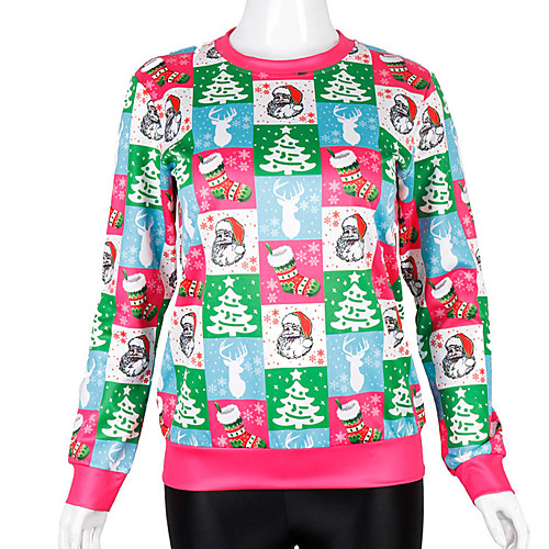 Women's Plus Size Going out Street chic / Christmas Loose Sweatshirt - Print / Bird Light Blue M
Women's Plus Size Going out Street chic / Christmas Loose Sweatshirt - Print / Bird Light Blue M