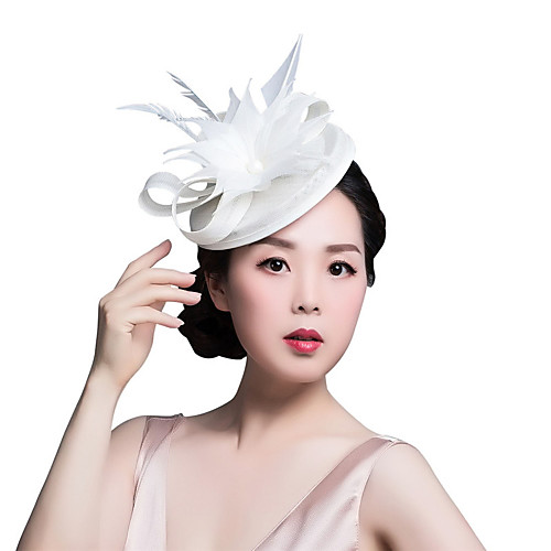 Linen / Polyester Blend Headbands / Headwear / Headdress with Feather / Flower / Satin Bowknot 1 Piece Daily Wear / Kentucky Derby Headpiece
Linen / Polyester Blend Headbands / Headwear / Headdress with Feather / Flower / Satin Bowknot 1 Piece Daily Wear / Kentucky Derby Headpiece