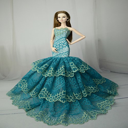 Doll Dress Party / Evening For Barbiedoll Polyester Polyurethane Leather Dress For Girl's Doll Toy
Doll Dress Party / Evening For Barbiedoll Polyester Polyurethane Leather Dress For Girl's Doll Toy