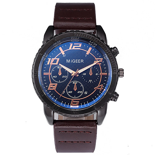 Men's Sport Watch Quartz Leather Black / Green / Chocolate No Chronograph Cute Creative Analog New Arrival Fashion - Black Golden GoldenBlack One Year Battery Life
Men's Sport Watch Quartz Leather Black / Green / Chocolate No Chronograph Cute Creative Analog New Arrival Fashion - Black Golden GoldenBlack One Year Battery Life