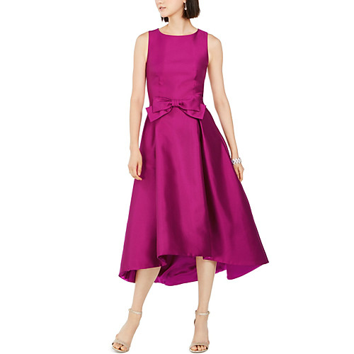 A-Line Jewel Neck Tea Length Satin Cocktail Party Dress with Bow(s) by LAN TING Express
A-Line Jewel Neck Tea Length Satin Cocktail Party Dress with Bow(s) by LAN TING Express
