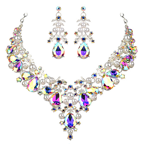 Women's Clear White AAA Cubic Zirconia Collar Necklace Chandelier Heart Fashion Elegant Earrings Jewelry Transparent / White For Wedding Engagement Holiday 1 set
Women's Clear White AAA Cubic Zirconia Collar Necklace Chandelier Heart Fashion Elegant Earrings Jewelry Transparent / White For Wedding Engagement Holiday 1 set