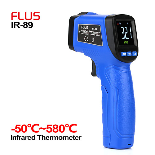 LITBest IR-89 Professional Infrared Thermometer -50℃~580℃/-58℉~1076℉ Home life, used for temperature measurement and control in barbecue
LITBest IR-89 Professional Infrared Thermometer -50℃~580℃/-58℉~1076℉ Home life, used for temperature measurement and control in barbecue