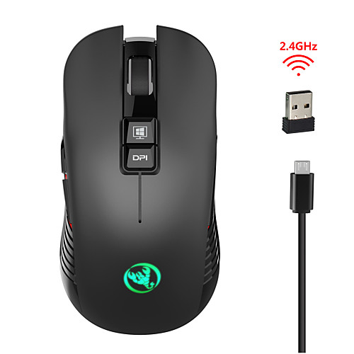 HXSJ T30 Wireless 2.4G Optical Office Mouse / Rechargeable Mouse Multi-colors Backlit 3600 dpi 4 Adjustable DPI Levels 7 pcs Keys
HXSJ T30 Wireless 2.4G Optical Office Mouse / Rechargeable Mouse Multi-colors Backlit 3600 dpi 4 Adjustable DPI Levels 7 pcs Keys
