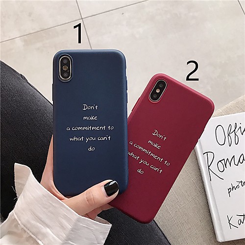 Case For Apple iPhone XS / iPhone XR / iPhone XS Max Pattern Back Cover Word / Phrase TPU
Case For Apple iPhone XS / iPhone XR / iPhone XS Max Pattern Back Cover Word / Phrase TPU