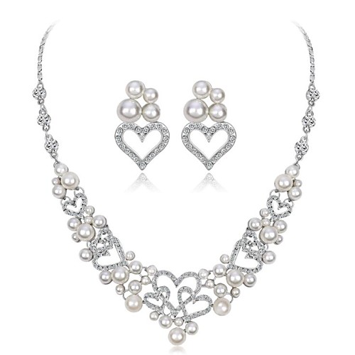 Women's White Cubic Zirconia Bridal Jewelry Sets Geometrical Flower Fashion Imitation Diamond Earrings Jewelry Silver For Wedding Party 1 set
Women's White Cubic Zirconia Bridal Jewelry Sets Geometrical Flower Fashion Imitation Diamond Earrings Jewelry Silver For Wedding Party 1 set