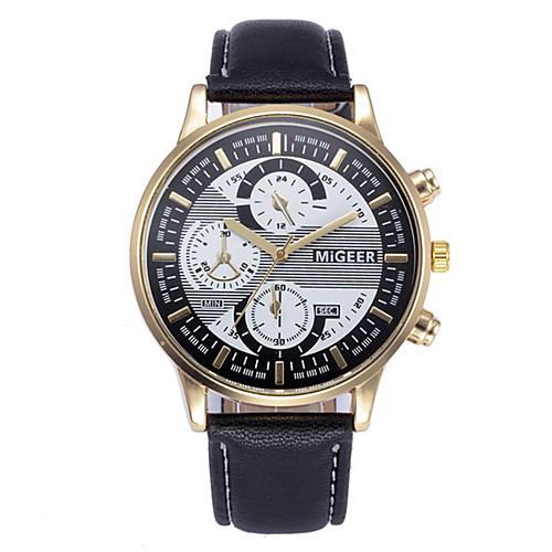 Men's Dress Watch Quartz Sporty Stylish Leather Black / Blue / Brown 30 m Creative Luminous New Design Analog Casual Fashion - Black Brown Black / Blue Two Years Battery Life
Men's Dress Watch Quartz Sporty Stylish Leather Black / Blue / Brown 30 m Creative Luminous New Design Analog Casual Fashion - Black Brown Black / Blue Two Years Battery Life