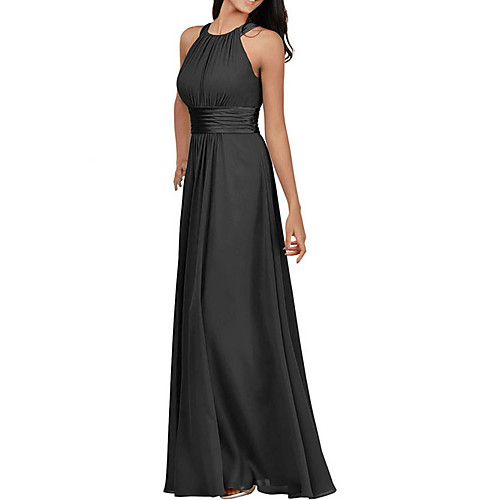 A-Line Halter Neck Floor Length Polyester Formal Evening Dress with Ruched by LAN TING Express
A-Line Halter Neck Floor Length Polyester Formal Evening Dress with Ruched by LAN TING Express