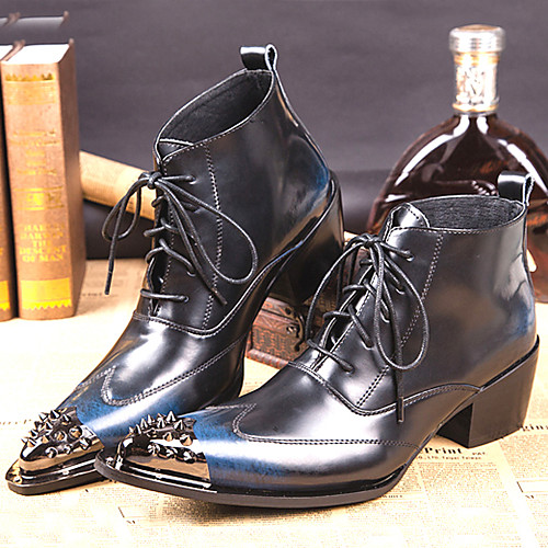 Men's Novelty Shoes Nappa Leather Winter / Fall & Winter Vintage / British Boots Warm Booties / Ankle Boots Black / Party & Evening
Men's Novelty Shoes Nappa Leather Winter / Fall & Winter Vintage / British Boots Warm Booties / Ankle Boots Black / Party & Evening