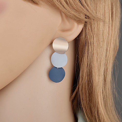Women's Drop Earrings Coin Simple European Fashion Modern Earrings Jewelry Rainbow / Gray For Carnival Street Bar 1 Pair
Women's Drop Earrings Coin Simple European Fashion Modern Earrings Jewelry Rainbow / Gray For Carnival Street Bar 1 Pair