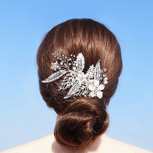 Cubic Zirconia / Alloy Hair Clip with Rhinestone / Imitation Pearl / Crystals 1pc Wedding / Party / Evening Headpiece
Cubic Zirconia / Alloy Hair Clip with Rhinestone / Imitation Pearl / Crystals 1pc Wedding / Party / Evening Headpiece