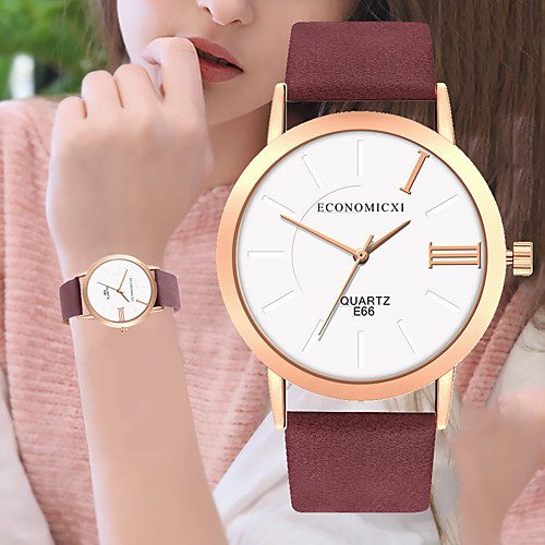 Women's Quartz Watches New Arrival Minimalist Black Red Green PU Leather Chinese Quartz Black Golden / Brown White / Black Chronograph Cute New Design 1 pc Analog One Year Battery Life
Women's Quartz Watches New Arrival Minimalist Black Red Green PU Leather Chinese Quartz Black Golden / Brown White / Black Chronograph Cute New Design 1 pc Analog One Year Battery Life