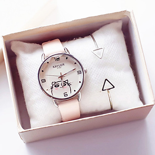 Women's Quartz Watches New Arrival Fashion White Blue Pink PU Leather Chinese Quartz White Blushing Pink Blue Chronograph Cute Luminous 2pcs Analog One Year Battery Life
Women's Quartz Watches New Arrival Fashion White Blue Pink PU Leather Chinese Quartz White Blushing Pink Blue Chronograph Cute Luminous 2pcs Analog One Year Battery Life