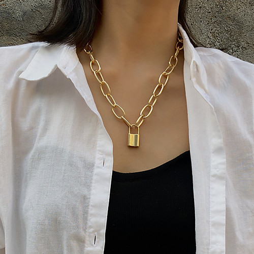 Women's Pendant Necklace Necklace Long Necklace Aluminum Chrome Gold Silver 50 cm Necklace Jewelry 1pc For Gift Daily Street
Women's Pendant Necklace Necklace Long Necklace Aluminum Chrome Gold Silver 50 cm Necklace Jewelry 1pc For Gift Daily Street