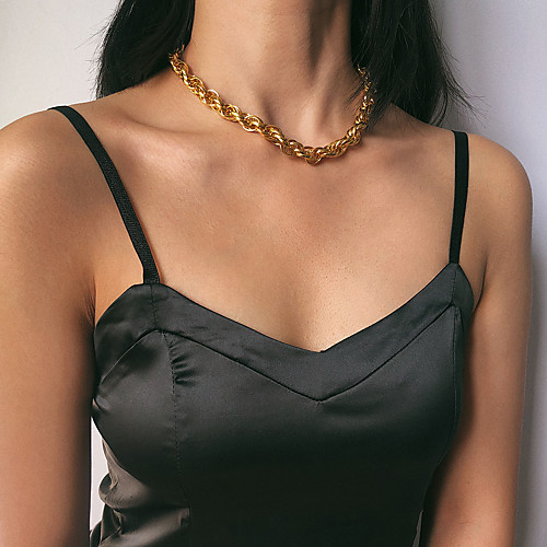 Women's Choker Necklace Necklace Aluminum Gold 387 cm Necklace Jewelry For Gift Daily Street Holiday
Women's Choker Necklace Necklace Aluminum Gold 387 cm Necklace Jewelry For Gift Daily Street Holiday