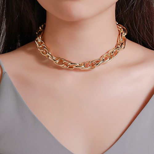 Men's Women's Choker Necklace Torque Necklace Aluminum White Gold 39 cm Necklace Jewelry For Carnival Prom Street Holiday Club
Men's Women's Choker Necklace Torque Necklace Aluminum White Gold 39 cm Necklace Jewelry For Carnival Prom Street Holiday Club