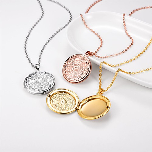 Women's Pendant Necklace Lockets Necklace Necklace Romantic Fashion Copper Rose Gold Gold Silver 55 cm Necklace Jewelry 1pc For Wedding Engagement Gift Daily Festival / Charm Necklace
Women's Pendant Necklace Lockets Necklace Necklace Romantic Fashion Copper Rose Gold Gold Silver 55 cm Necklace Jewelry 1pc For Wedding Engagement Gift Daily Festival / Charm Necklace