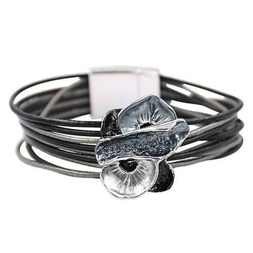 Women's Charm Bracelet Bracelet Bangles Wrap Bracelet Fancy Flower Shape Stylish Baroque Sweet Fashion Boho PU Leather Bracelet Jewelry Black / Green / Pink For Gift Daily Street Holiday Festival
Women's Charm Bracelet Bracelet Bangles Wrap Bracelet Fancy Flower Shape Stylish Baroque Sweet Fashion Boho PU Leather Bracelet Jewelry Black / Green / Pink For Gift Daily Street Holiday Festival