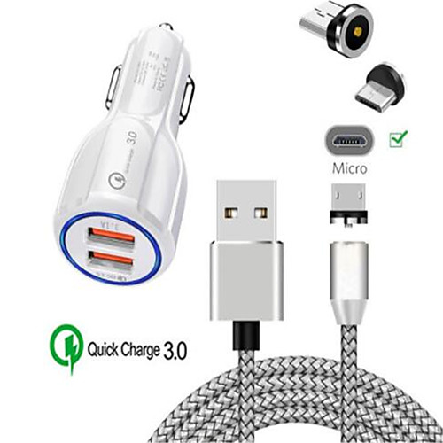 10 W Car Charger / Fast Charger USB Charger Universal with Cable / Multi-Output / QC 3.0 2 USB Ports 3 A 100~240 V for Universal
10 W Car Charger / Fast Charger USB Charger Universal with Cable / Multi-Output / QC 3.0 2 USB Ports 3 A 100~240 V for Universal