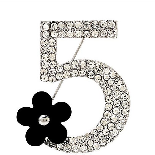 Women's Cubic Zirconia Brooches Classic Number Classic Basic Brooch Jewelry Silver / Black Gold Silver For Party Graduation Gift Daily Festival
Women's Cubic Zirconia Brooches Classic Number Classic Basic Brooch Jewelry Silver / Black Gold Silver For Party Graduation Gift Daily Festival